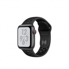 Apple Watch Series 4 Nike  GPS   Cellular 40mm Gray c. w. Black Nike Sport b. (MTXG2)