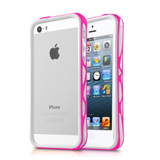 itSkins Venum Bumper for iPhone 5/5S/SEWhite/Pink